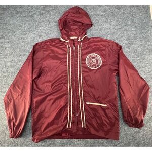 Champion Windbreaker Jacket Mens Medium Maroon Fair Mississippi State University
